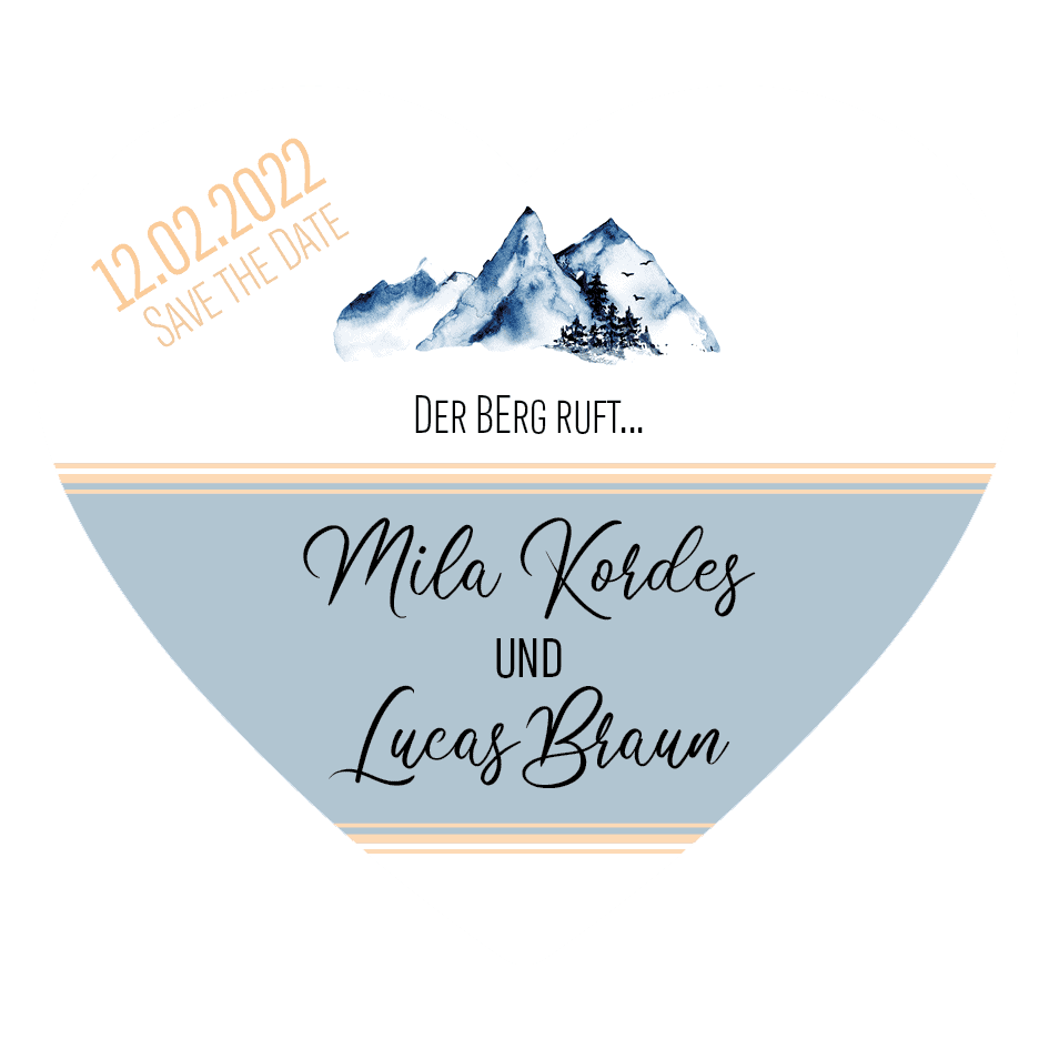 Mediendesign-Heilbronn-Hochzeitsdesign-Bergliebe-Save the date Hochzeitsdesign Bergliebe Save the Date