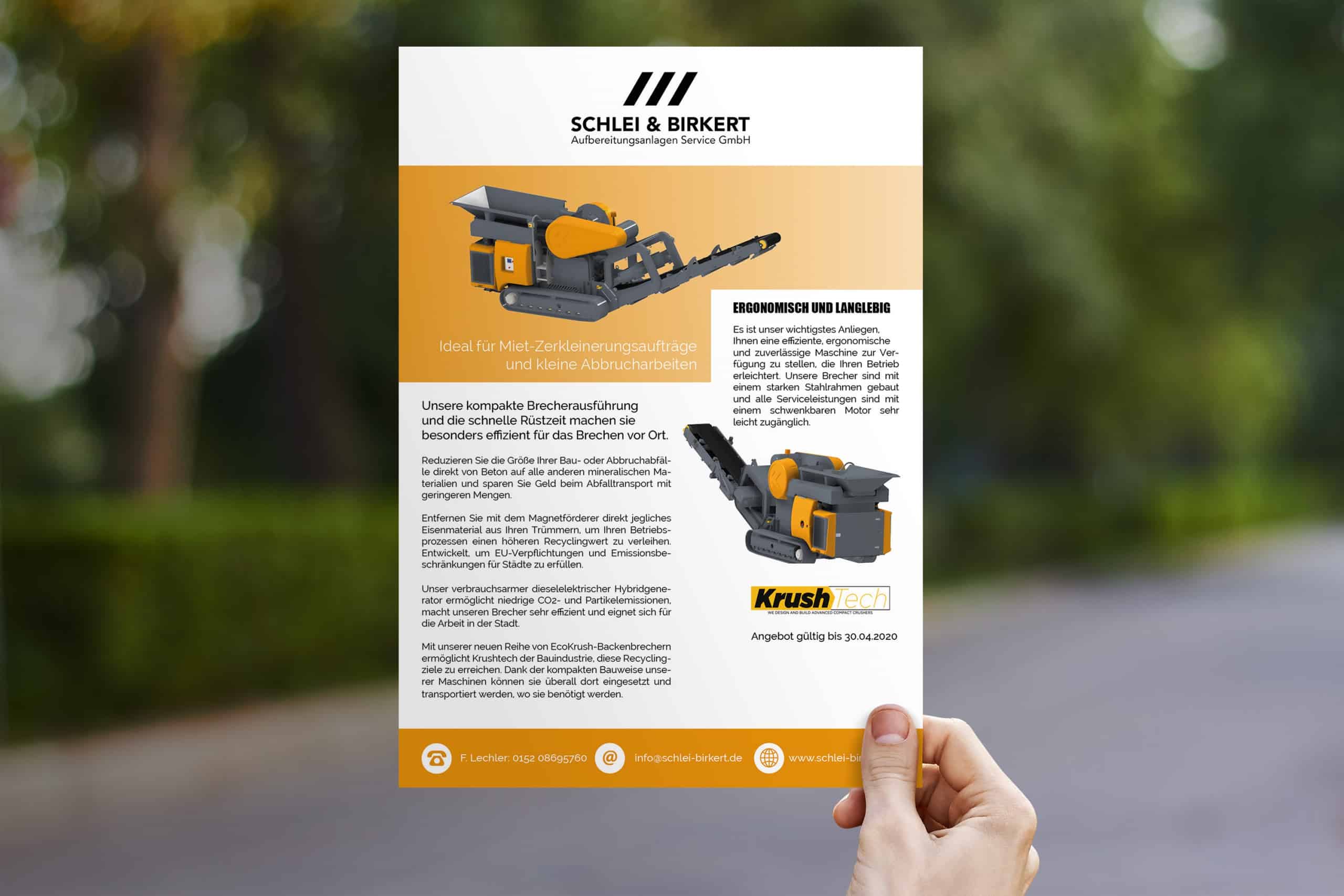 Firmendesign Flyer
